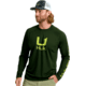 HUK Performance Fishing Icon Long Sleve Crew - Mens, Cypress Landing, Extra Large, H1200573-377-XL