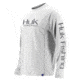 HUK Performance Fishing Icon LS Tops, Long Sleeve - Mens, White, Large, H1200138-100-L