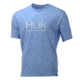 HUK Performance Fishing Icon SS Tops, Short Sleeve - Mens, Carolina Blue, Medium, H1200137-420-M