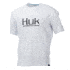 HUK Performance Fishing Icon SS Tops, Short Sleeve - Mens, White, Large, H1200137-100-L