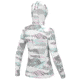 HUK Performance Fishing Icon Tropicamo Hoodie - Womens, White, S, H6120171-100-S
