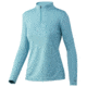 HUK Performance Fishing Icon X 1/4 Zip Long-Sleeve Shirt - Women's, Medium, Porcelain Blue, H6120087-481-M