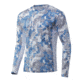 HUK Performance Fishing Icon X KC Refraction Camo Long Sleeve Shirt - Mens, Ice Boat, 2XL, H1200285-459-XXL