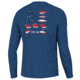 HUK Performance Fishing KC Flag Fish Pursuit - Mens, Set Sail, L, H1200512-489-L