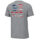 HUK Performance Fishing Kc Flag Fish Tee - Men's, Harbor Mist, 2XL, H1000415-034-XXL