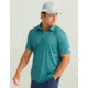 HUK Performance Fishing KC Pursuit Printed Polo - Mens, Storm Blue, Small, H1200635-394-S