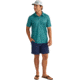 HUK Performance Fishing KC Pursuit Printed Polo - Mens, Storm Blue, Small, H1200635-394-S