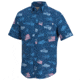 HUK Performance Fishing Kona Fish And Flags - Men's, Set Sail, Small, H1500163-489-S