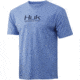 HUK Performance Fishing Logo Fishing Short Sleeve Tee - Mens, Carolina Blue Heather, 2XL, H1000240-425-XXL