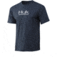 HUK Performance Fishing Logo Fishing Short Sleeve Tee - Mens, Navy Heather, Extra Large, H1000240-415-XL
