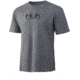 HUK Performance Fishing Logo Fishing Short Sleeve Tee - Mens, Sharkskin Heather, Large, H1000240-022-L