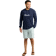 HUK Performance Fishing Logo Long Sleeve Tee - Mens, Naval Academy, Medium, H1000532-413-M