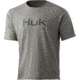 HUK Performance Fishing Logo Tee - Men's, Heather Moss, Large, H1000359-318-L