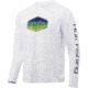 HUK Performance Fishing Mahi Badge Pursuit Graphic T-Shirt - Mens, White, Medium, H1200243-100-M