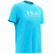 HUK Performance Fishing Men's Logo Tee, Tahiti Blue Heather, Large H1000091-435-L