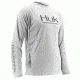 HUK Performance Fishing Men's Performance Vented Long Sleeve Shirt, White, Large H1200118-100-L