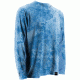 HUK Performance Fishing Mens Kryptek LoPro Icon Long Sleeve Shirt, Kryptek Carolina Blue, H1200107GCBS