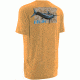 HUK Performance Fishing Mens KScott Midnight Banks Tee, Heather Orange, H1000077HOGS