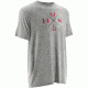 HUK Performance Fishing Mens Xmark Tee, True Grey Heather, H1000090TGHS