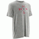 HUK Performance Fishing Mens Xmark Tee, True Grey Heather, H1000090TGHS