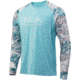 HUK Performance Fishing Mossy Oak Double Header Long Sleeve Graphic T-Shirt - Mens, Mossy Oak Hydro Shallows, Extra Large, H1200229-928-XL
