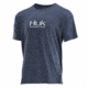 HUK Performance Fishing Performance Fishing Tops, Short Sleeve - Mens, Navy Heather, Large, H1000176-415-L