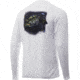 HUK Performance Fishing Pursuit Bass And Blue Long Sleeve Graphic T-Shirt - Mens, White, 2XL, H1200214-100-XXL