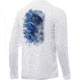 HUK Performance Fishing Pursuit Bill Fish Art Slam Long Sleeve Graphic T-Shirt - Mens, White, Extra Large, H1200202-100-XL