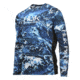 HUK Performance Fishing Pursuit Camo Vented LS Tops, Long Sleeve - Men's, Hydro Sailfish, 2XL, H1200154-488-XXL