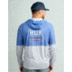 HUK Performance Fishing Pursuit Graphic Hoodie - Mens, Harbor Mist, 3XL, H1200632-034-XXXL