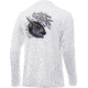HUK Performance Fishing Pursuit Target Rich Long Sleeve Graphic T-Shirt - Mens, White, Medium, H1200203-100-M