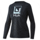 HUK Performance Fishing Reflection Pursuit Long-Sleeve Shirt - Women's, Extra Large, Black, H6120114-001-XL