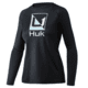 HUK Performance Fishing Reflection Pursuit Long-Sleeve Shirt - Women's, Medium, Black, H6120114-001-M
