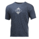 HUK Performance Fishing Ripple Tops, Short Sleeve - Mens, Dark Blue Heather, Medium, H1000185-415-M