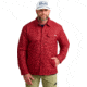 HUK Performance Fishing Scale Shacket -Mens, Scarlet Blaze, Small, H4000152-621-S