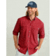 HUK Performance Fishing Tide Point Break Long Sleeve Chambray Shirt - Mens, Scarlet Blaze, Extra Large, H1500166-621-XL