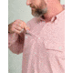 HUK Performance Fishing Tide Point Break Long Sleeve Minicheck Shirt - Mens, Scarlet Blaze, 3XL, H1500155-621-XXXL