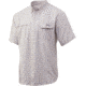 HUK Performance Fishing Tide Point Fish Plaid Short Sleeve Button Up - Mens, Seashell Pink, Medium, H1500070-682-M