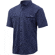 HUK Performance Fishing Tide Point Solid Short Sleeve Button Up - Mens, Sargasso Sea, Extra Large, H1500069-409-XL