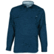 HUK Performance Fishing Tide Point Woven Solid LS Tops, Long Sleeve - Men's, Dark Blue, Small, H1500042-401-S