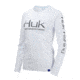 HUK Performance Fishing W Icon LS Tops, Long Sleeve - Womens, White, Large, H6120018-100-L