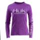 HUK Performance Fishing W Pursuit Vented LS Tops, Long Sleeve - Womens, Dahlia, Extra Small, H6120022-510-XS