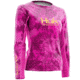 HUK Performance Fishing Women's Kryptek Icon Long Sleeve Shirt, Kryptek Glo Pink, Large H6120005-690-L