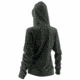 HUK Performance Fishing Womens Hoodie, True Gray Heather/SubPhantis Glacier, Extra Small, H6130002-035-XS