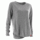 HUK Performance Fishing Womens Relaxed Long Sleeve Shirt, True Gray Heather, Large, H6100003-035-L