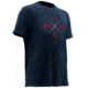 HUK Performance Fishing Xmark Mens Tee, Navy Heather, Large, H1000090-415-L