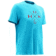 HUK Performance Fishing Xmark Mens Tee, Tahiti Blue Heather, Large, H1000090-435-L