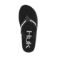 HUK Performance Fishing Y Flipster Sandals, Flip Flops - Youth, Black/White, 3, H8733100-001-3Y