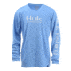 HUK Performance Fishing Y Icon LS Tops, Long Sleeve - Youth, Carolina Blue, Medium, H7120006-420-YM