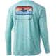 HUK Performance Fishing Sunset Marlin Pursuit L/S Shirt - Men's, Beach Glass, S, H1200420-339-S